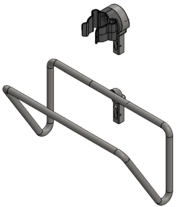 Search SKHK-2.0 Stainless steel mop handle/frame holder for storage of PurMop handles detachable     2123104 